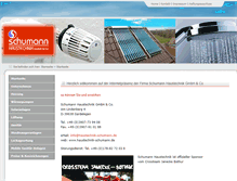 Tablet Screenshot of haustechnik-schumann.de